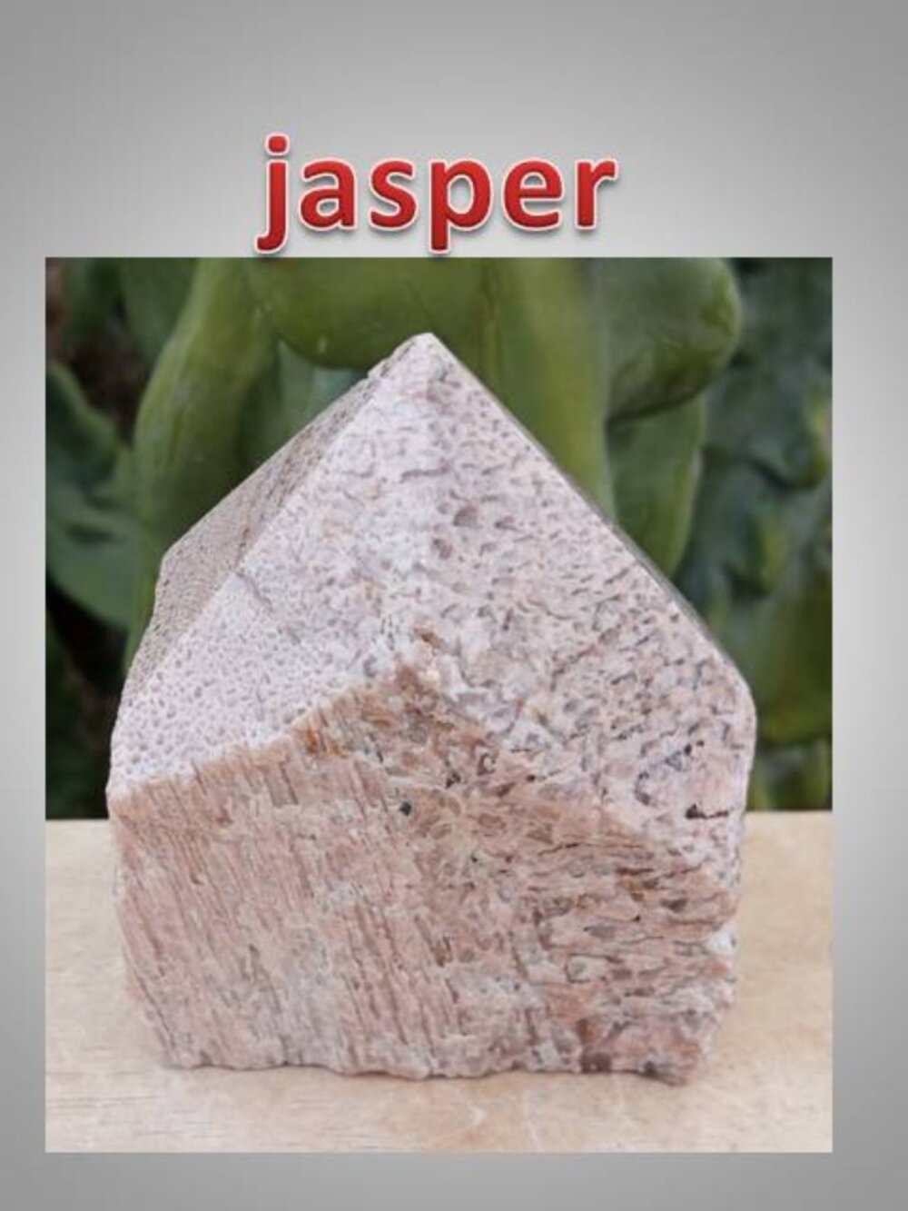 Jasper crystal mineral stone point